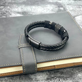 Leather Stainless Steel Bracelet for Men