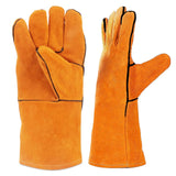 Leather Forge Welding Gloves Heat/Fire Resistant Mitts