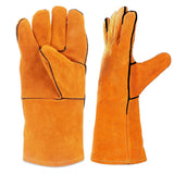 Leather Forge Welding Gloves Heat/Fire Resistant Mitts