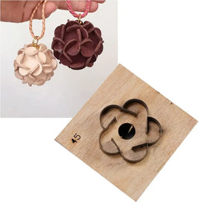 Hydrangea Pendant Template Wooden Punching Die Cutting Mould