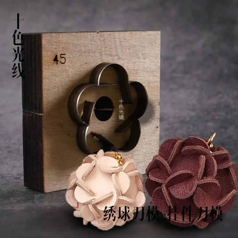 Hydrangea Pendant Template Wooden Punching Die Cutting Mould