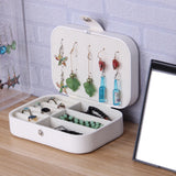 Leather Jewelry Box Organizer Travel Portable Travel Jewelry Case Display