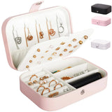 Leather Jewelry Box Organizer Travel Portable Travel Jewelry Case Display