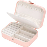Leather Jewelry Box Organizer Travel Portable Travel Jewelry Case Display