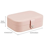 Leather Jewelry Box Organizer Travel Portable Travel Jewelry Case Display