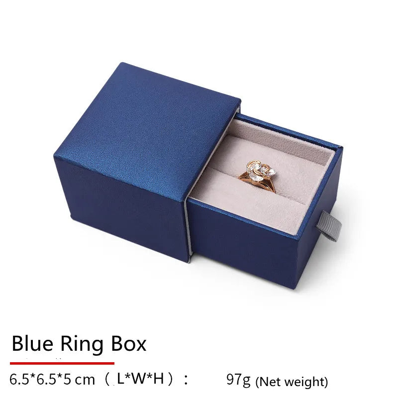 Leather Jewelry Organizer Portable Earring Ring Necklace Jewelry Box