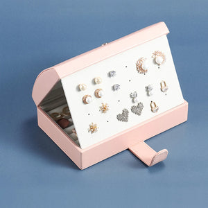 Leather Jewelry Storage Box Portable Style Packaging Boxes Container