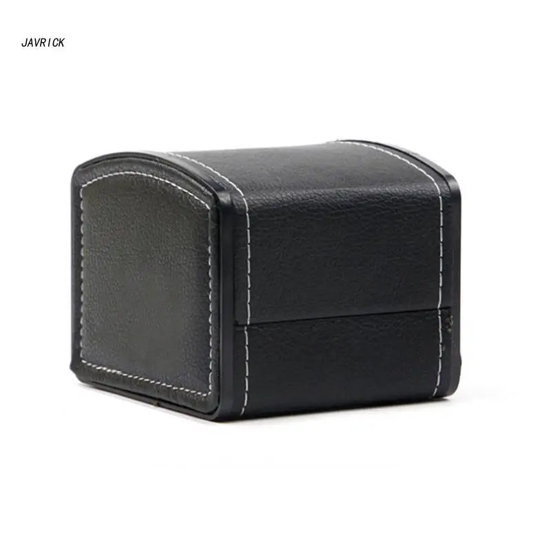 Leather Wristwatch Box Display Jewelry Watch Black/Red/Brown