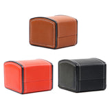 Leather Wristwatch Box Display Jewelry Watch Black/Red/Brown