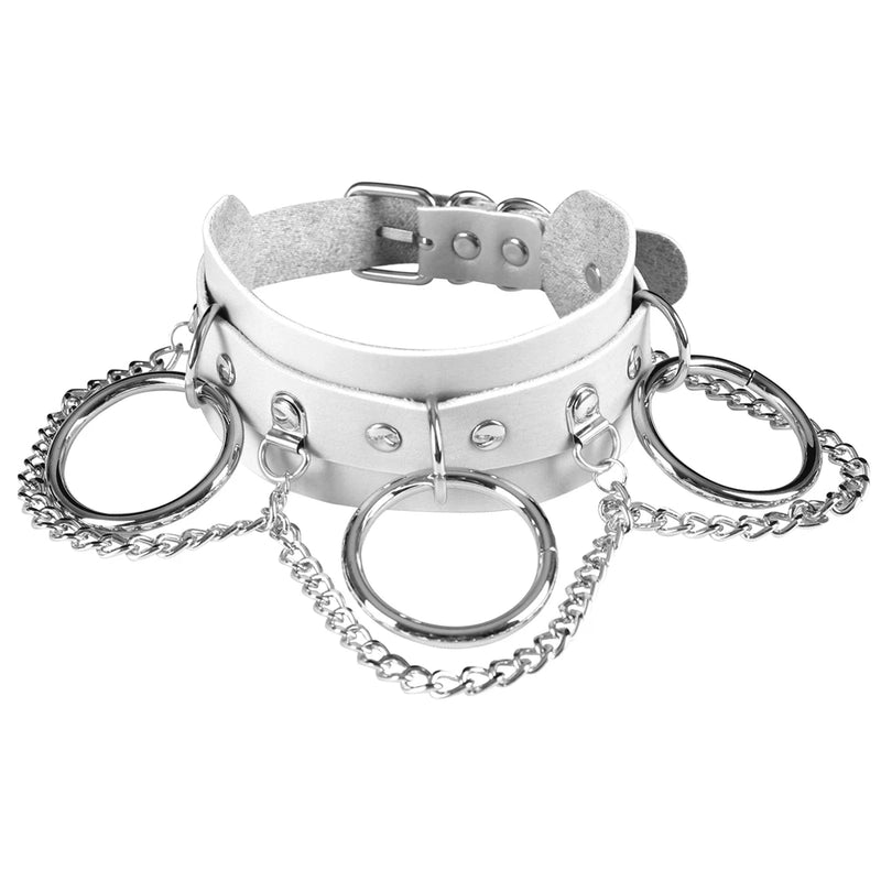 Leather Necklace Bracelet Choker Cosplay Accessory for Girl