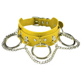 Leather Necklace Bracelet Choker Cosplay Accessory for Girl