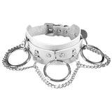 Leather Necklace Bracelet Choker Cosplay Accessory for Girl