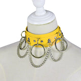 Leather Necklace Bracelet Choker Cosplay Accessory for Girl