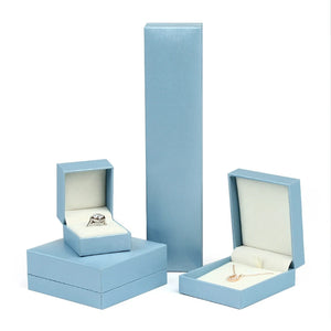 Leather Jewelry Storage Box Necklace Packaging Case