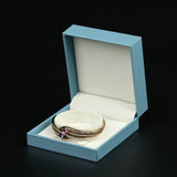 Leather Jewelry Storage Box Necklace Packaging Case