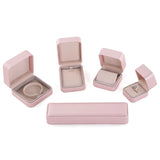 Leather Ring Pendant Earring Box Jewelry Gift Display Packaging