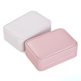 Leather Ring Pendant Earring Box Jewelry Gift Display Packaging
