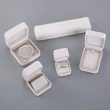 Leather Ring Pendant Earring Box Jewelry Gift Display Packaging