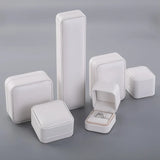 Leather Ring Pendant Earring Box Jewelry Gift Display Packaging