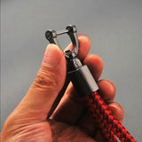 Leather Rope KeyChain with Horseshoe Buckle Key Ring for Women