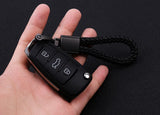 Leather Rope KeyChain with Horseshoe Buckle Key Ring for Women