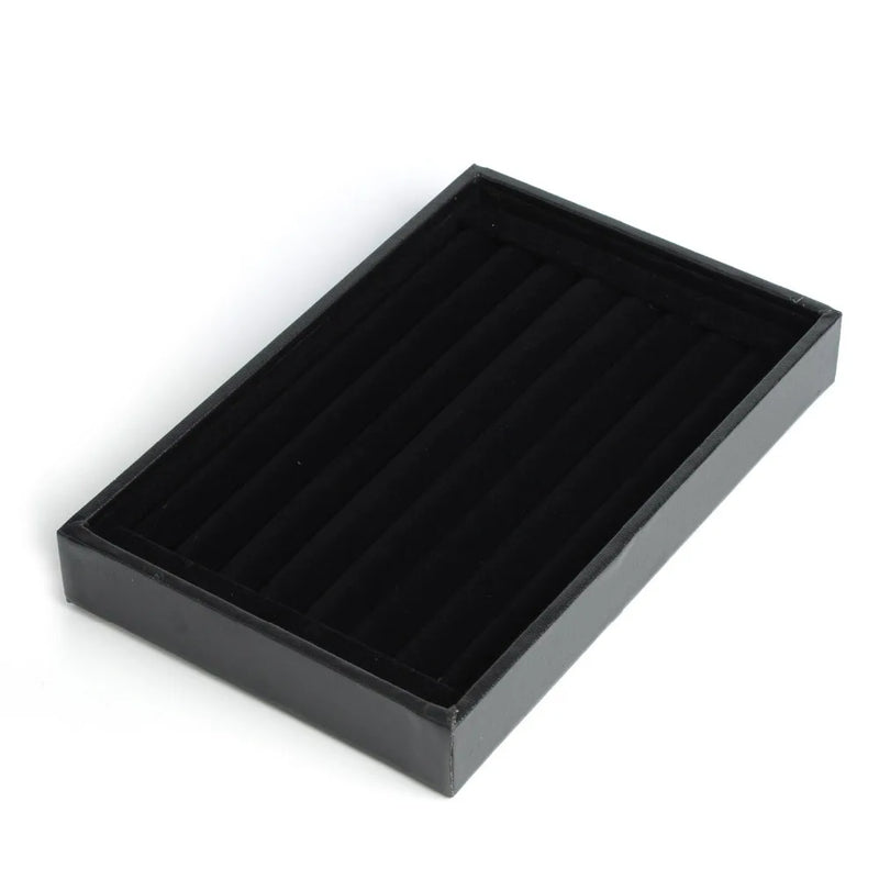 Velvet Suede Jewelry Display Tray Organizer