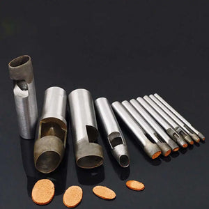 Leather Oval Punch Craft Set Hollow Puncher 3.0-20mm for Leather Clothing
