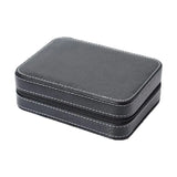 Leather Watch Box 4Slot Travel Jewelry Glasses Collector Storage