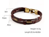 Leather Unisex Bracelet Multi-Layer Hook Chain Christmas Gift