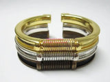 Spring cuff bracelet with groove
