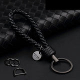 Hand-woven Leather Car Key Chain Pendant Lanyard