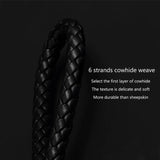 Hand-woven Leather Car Key Chain Pendant Lanyard