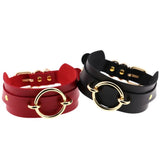 Leather Choker Gothic Punk Necklace Rock Sexy Harajuku Jewelry