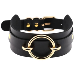 Leather Choker Gothic Punk Necklace Rock Sexy Harajuku Jewelry