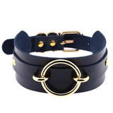 Leather Choker Gothic Punk Necklace Rock Sexy Harajuku Jewelry