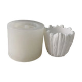 Leaves Barrels Concrete Silicone Pot Mold DIY Garden Flower Pots Mold