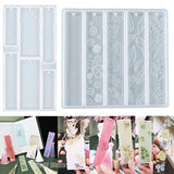 Wave Rectangle Bookmark Resin Mold Silicone Jewelry Making Casting Mould