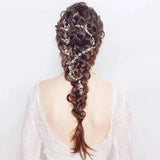 Crystal Beads Headband Wedding Hair Jewelry for Women