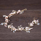 Crystal Beads Headband Wedding Hair Jewelry for Women