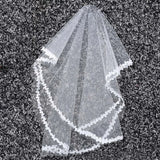 Leaves Lace Bride Headdress Wedding Veil without Comb