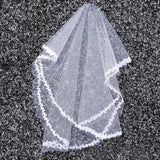 Leaves Lace Bride Headdress Wedding Veil without Comb