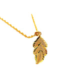 24k Yellow Pendant Necklace for Women Bride Chain Jewelry