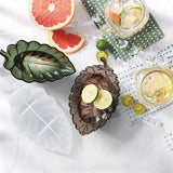 Leaf Silicone Mould Tray Epoxy Resin Leaf Shape Saucer Fruit Mold