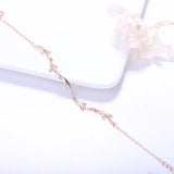 Small Leaves Bracelet - Pure and Fresh Silver Bracelet for Girls