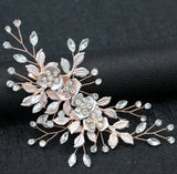 Champagne Flower Hair Clip Bridal Wedding Hair Accessories