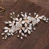Champagne Flower Hair Clip Bridal Wedding Hair Accessories