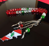 Lebanon Flag Necklace Refrigerator Magnets