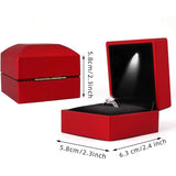 LED Jewelry Box Bracelet Ring Storage Box Organizer with Lamp