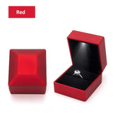 LED Jewelry Box Bracelet Ring Storage Box Organizer with Lamp