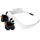 Double Eye Glasses Loupe Lens Glasses Magnifier Watchmaker Jewelry Optical Lens